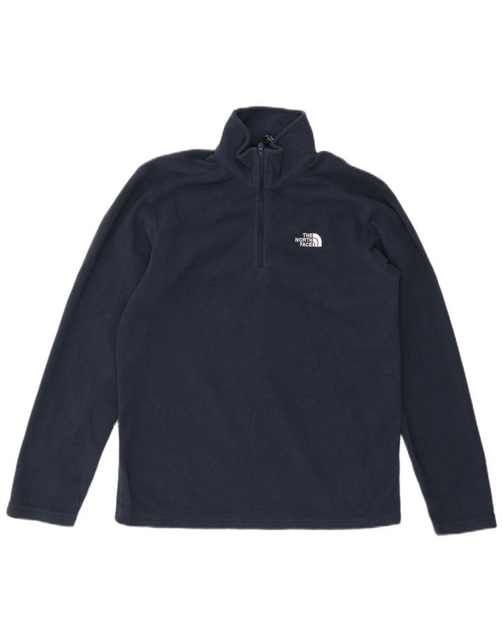 THE NORTH FACE Ανδρικό φερμουάρ Fleece Jumper Μικρό Navy Blue Polyester