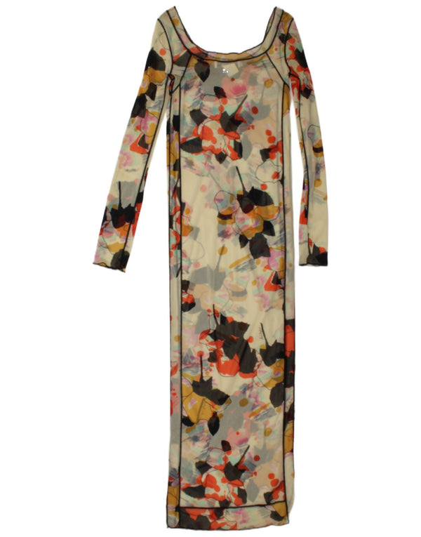 Sonia Rykiel Γυναικείο See Through Maxi Dress IT 40 Small Off White Floral