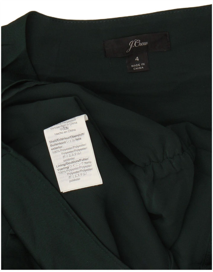 J. CREW Γυναικείο πουκάμισο 3/4 Μπλούζα US 4 Small Green Polyester