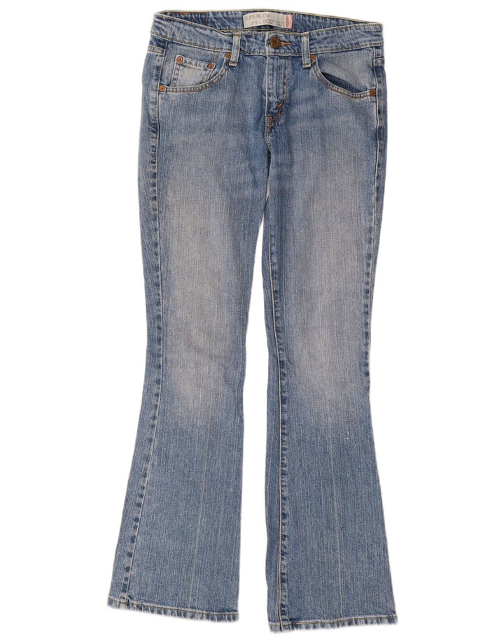Γυναικείο τζιν Levi's 518 Super Low Bootcut W28 L32 Μπλε βαμβακερό