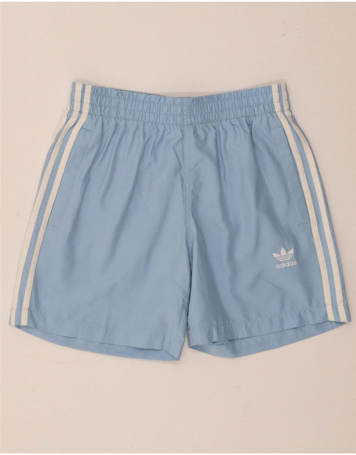 Ανδρικό σορτς κολύμβησης Adidas μικρό μπλε πολυεστέρα