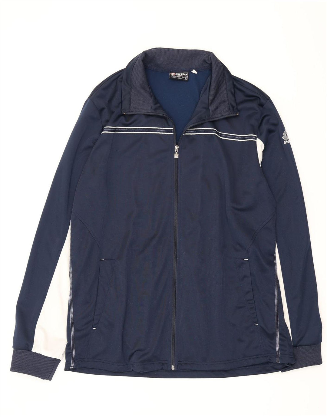 Ανδρική φόρμα Lotto Top Jacket 3XL Navy Blue Colorblock Polyester
