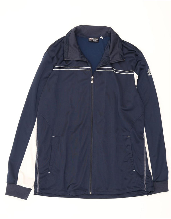 Ανδρική φόρμα Lotto Top Jacket 3XL Navy Blue Colorblock Polyester