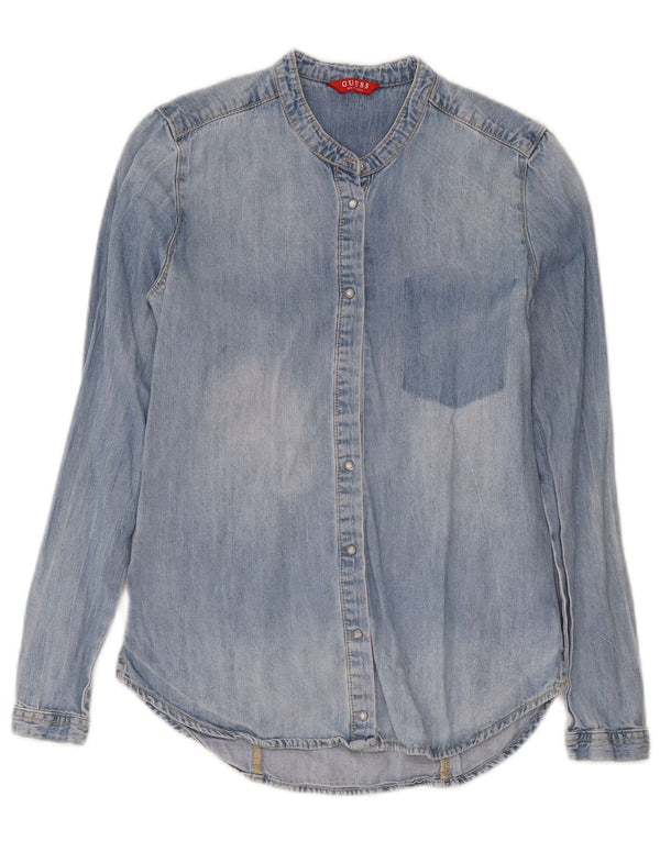 Ανδρικό τζιν πουκάμισο Guess Relaxed Fit UK 4 XS Μπλε βαμβακερό