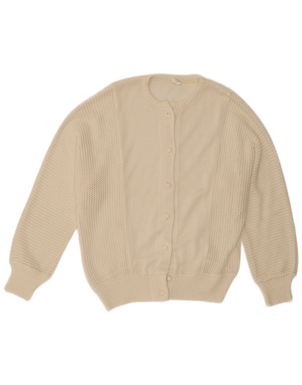 Vintage Γυναικεία Ζακέτα πουλόβερ IT 46 Large Off White Πολυακρυλικό