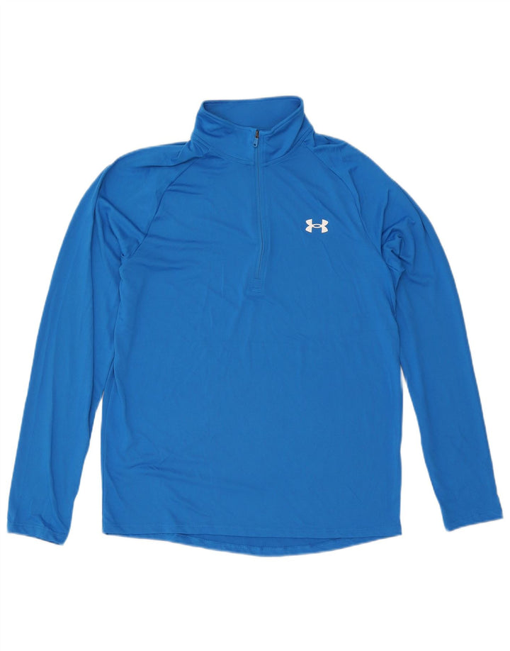 Ανδρική φόρμα πουλόβερ με φερμουάρ Under Armour Top Medium Blue