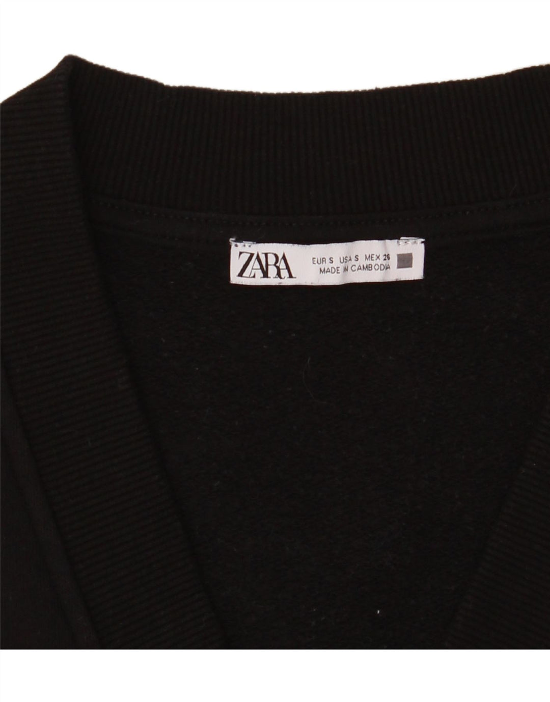 Γυναικείο Αμάνικο Jumper φόρεμα ZARA UK 10 Small Black