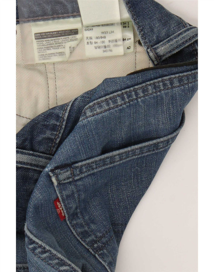 Ανδρικό τζιν Levi's Slim W33 L34 Blue Cotton