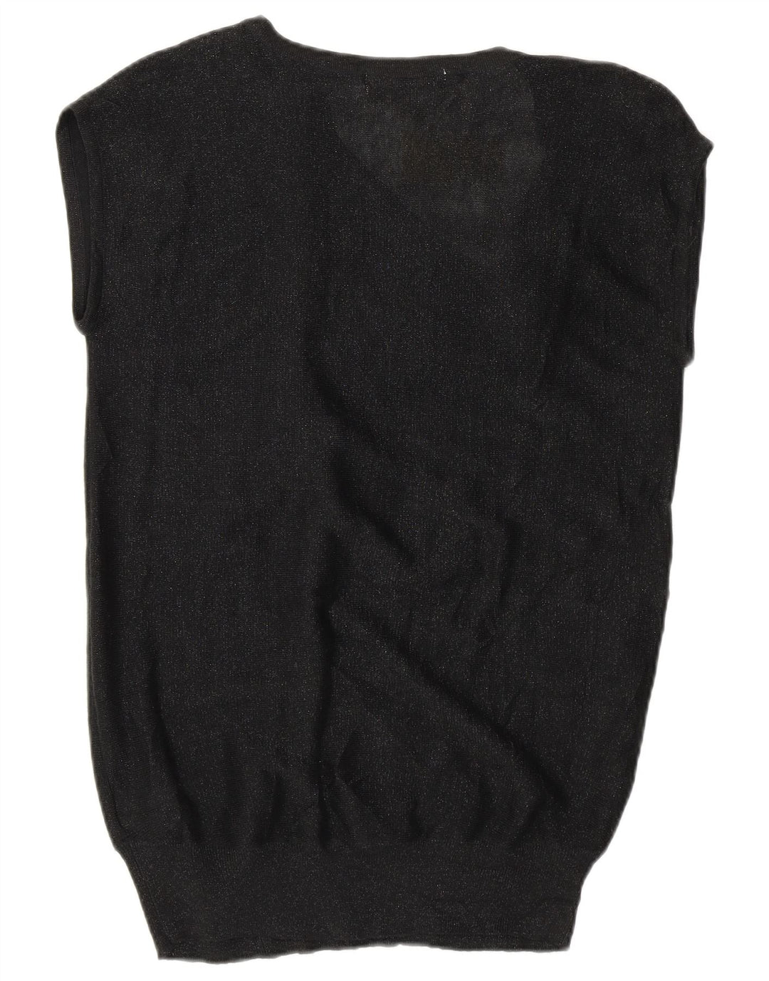 Michael Kors Γυναικεία Αμάνικη Μπλούζα Τοπ UK 10 Small Black Cotton