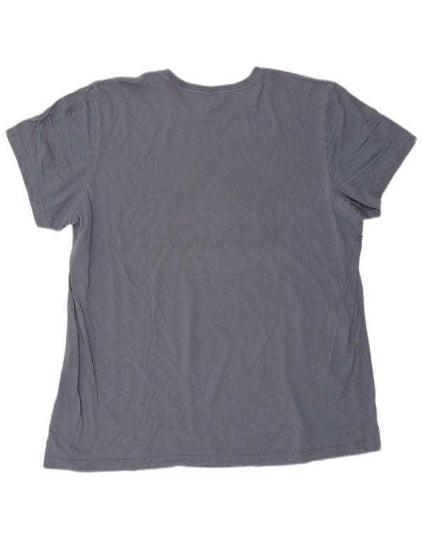 Adidas Γυναικείο T-Shirt Top UK 20 2XL Μπλε βαμβακερό