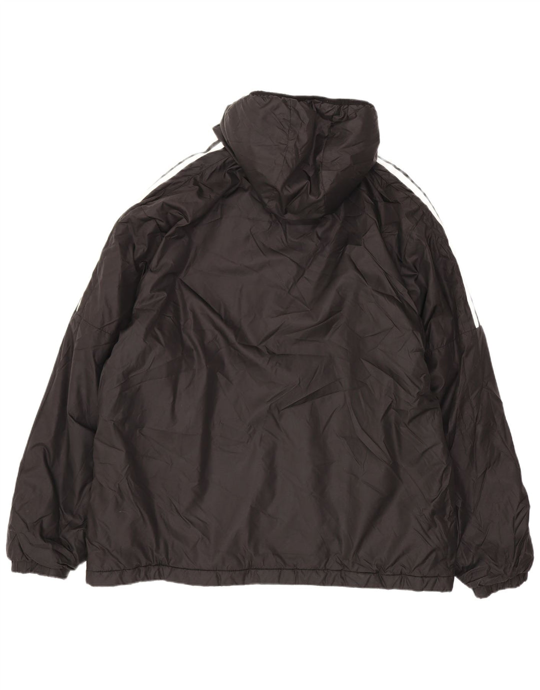 Ανδρικό μπουφάν με κουκούλα Adidas UK 42 XL Μαύρο Πολυεστέρας