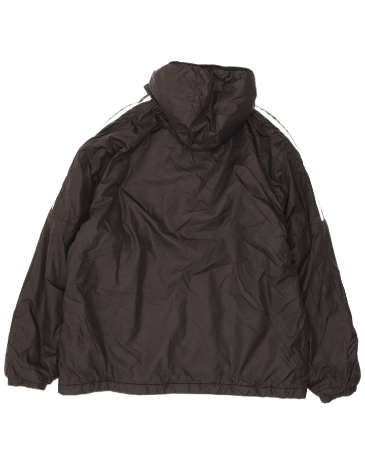 Ανδρικό μπουφάν με κουκούλα Adidas UK 42 XL Μαύρο Πολυεστέρας