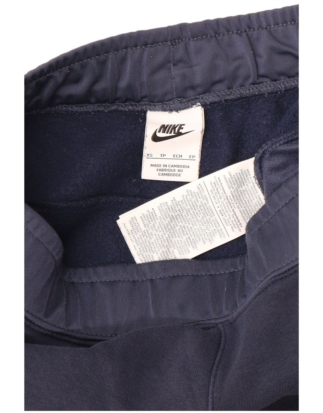 Ανδρική φόρμα NIKE Παντελόνι Joggers XS Navy Blue Colourblock Βαμβακερό