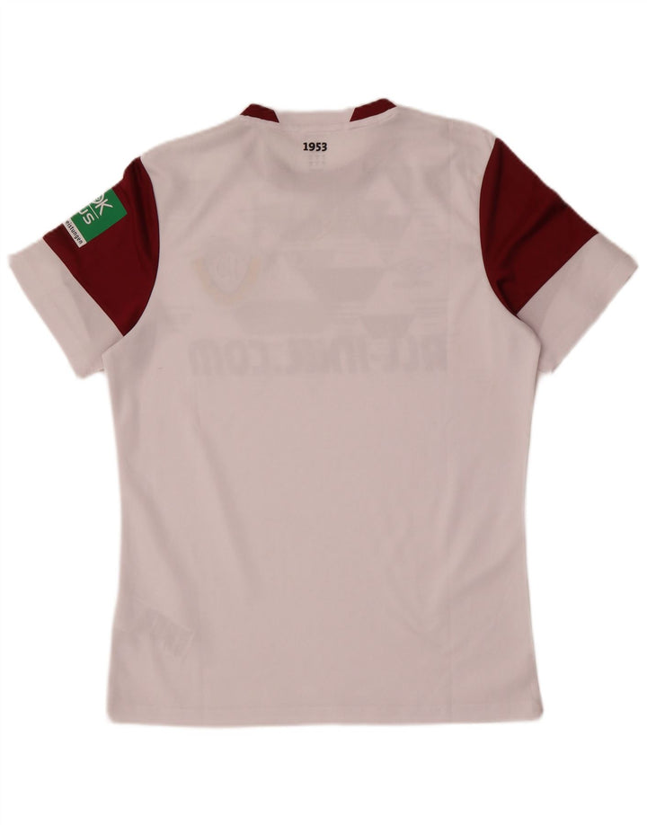 Ανδρικό γραφικό μπλουζάκι Umbro Top Small White Colourblock Πολυεστέρας
