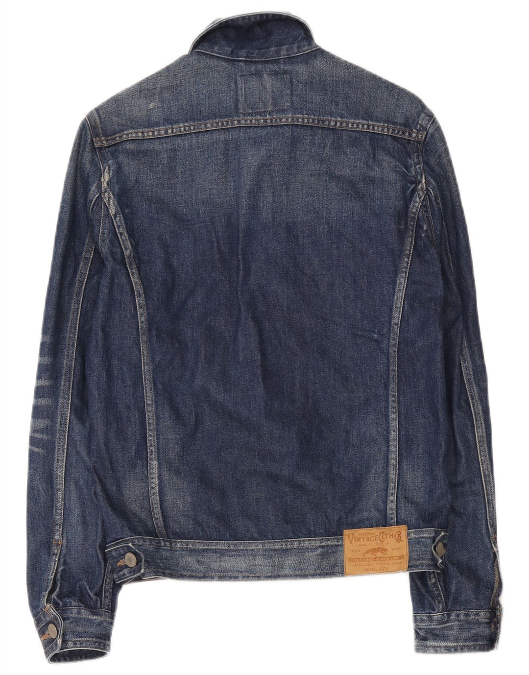 Jack & Jones Γυναικείο Τζιν Μπουφάν UK 36 Small Navy Blue Cotton