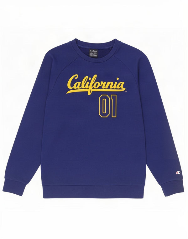 Champion Boys Graphic Sweatshirt Jumper 13-14 Years XL Blue