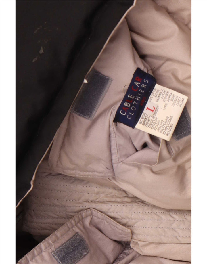 Cable Car Clothiers Ανδρικό μπουφάν με αναστρέψιμη επένδυση UK 40 Large Grey