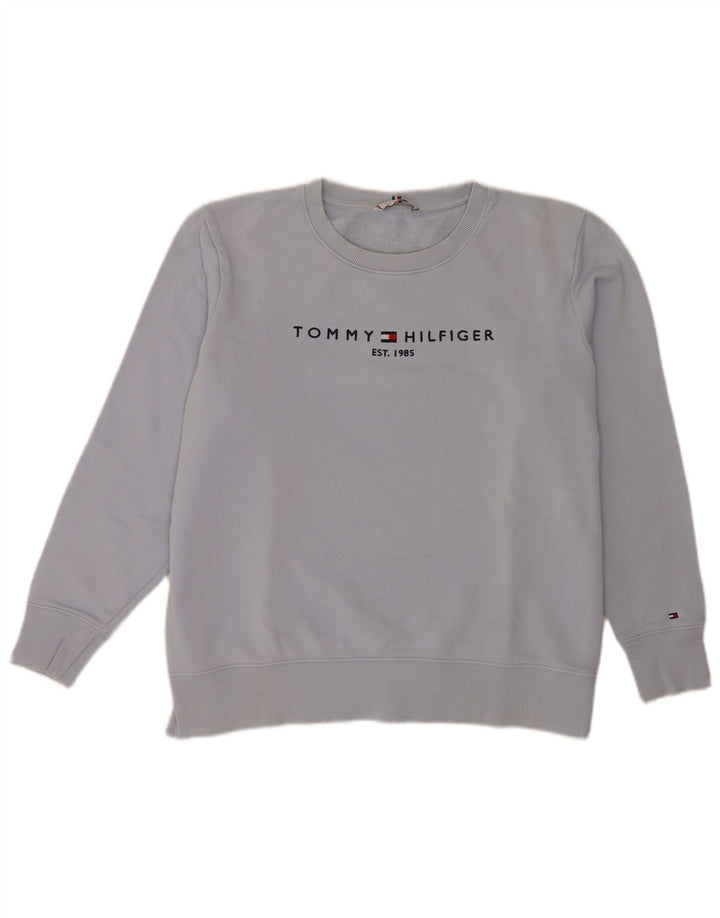 Γυναικεία φούτερ Tommy Hilfiger Graphic Jumper UK 14 Large Blue