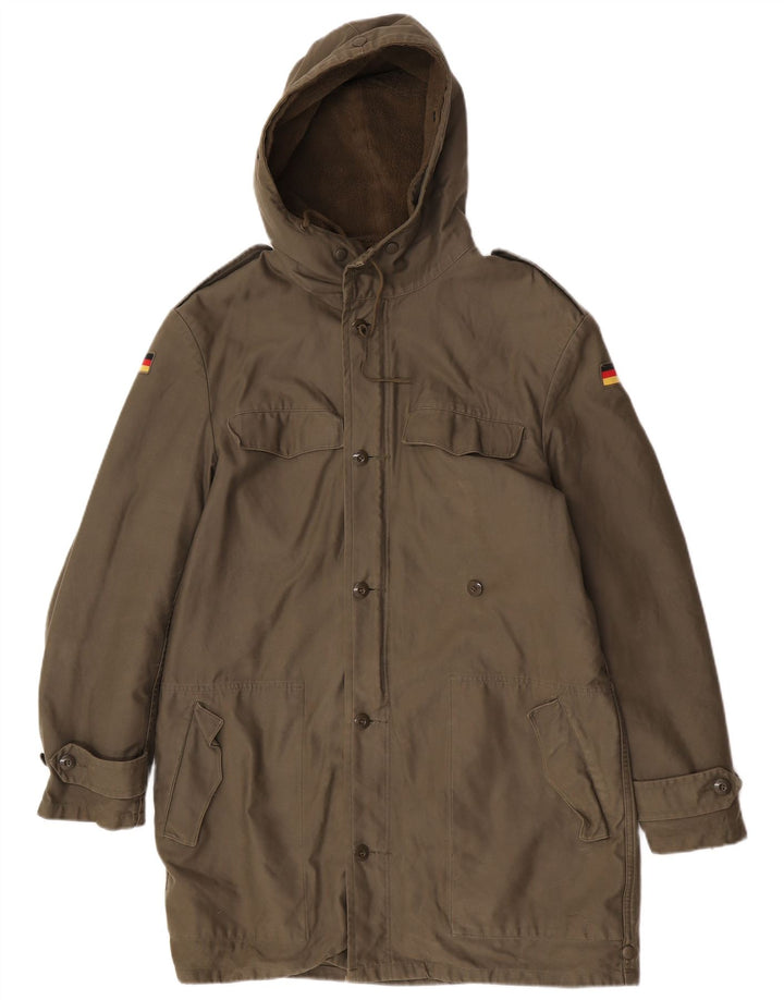 Vintage Ανδρικό μπουφάν Sherpa Parka με κουκούλα UK 38 Medium Khaki