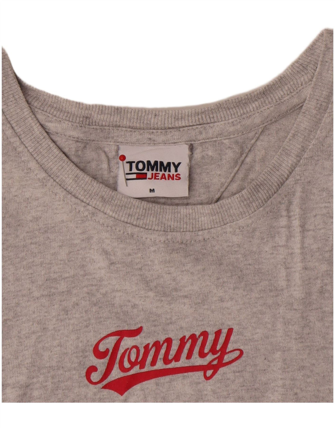 Ανδρικό γραφικό T-Shirt Tommy Hilfiger Top Μεσαίο γκρι βαμβακερό