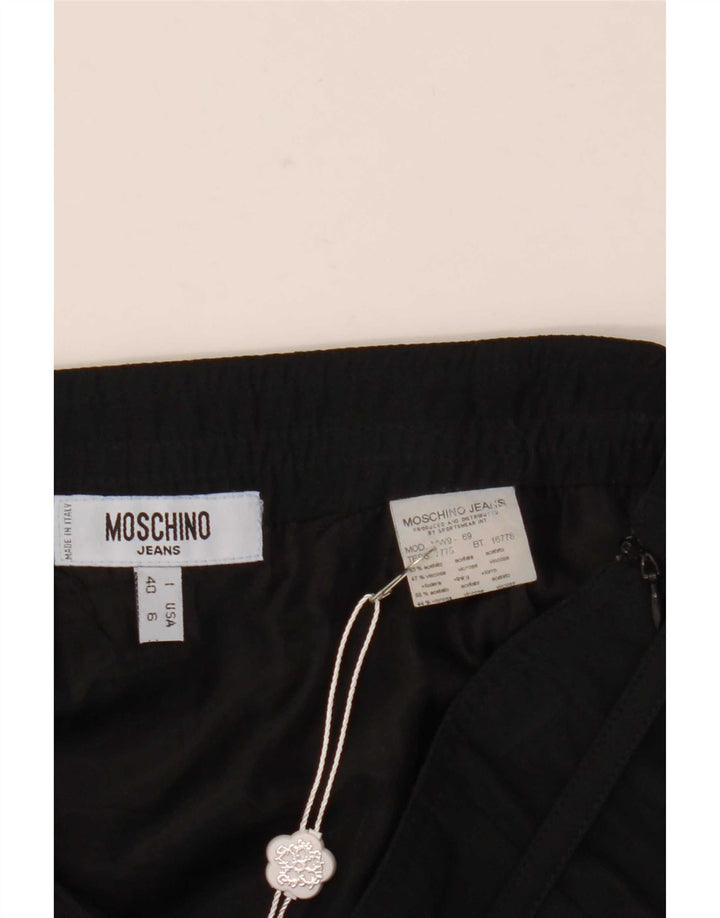 Moschino Γυναικεία Μίνι Φούστα IT 40 Small W27 Black Acetate