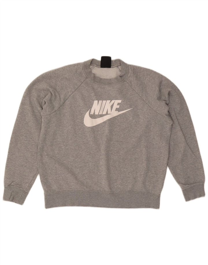 Γυναικείο γραφικό φούτερ Nike Jumper UK 14 Μεσαίο γκρι βαμβακερό