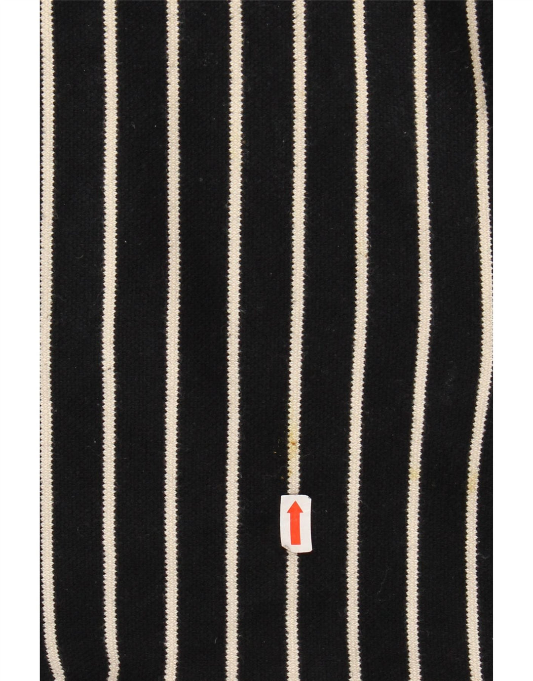 LAURA ASHLEY Γυναικείο τοπ 3/4 μανίκι UK 18 XL μαύρο βαμβακερό ριγέ