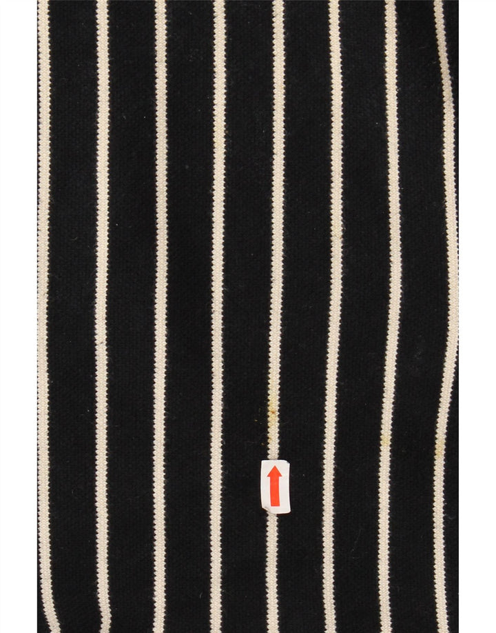 LAURA ASHLEY Γυναικείο τοπ 3/4 μανίκι UK 18 XL μαύρο βαμβακερό ριγέ