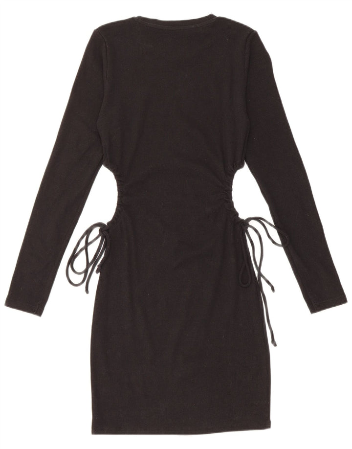 Zara Γυναικείο Jumper Φόρεμα UK 12 Medium Black