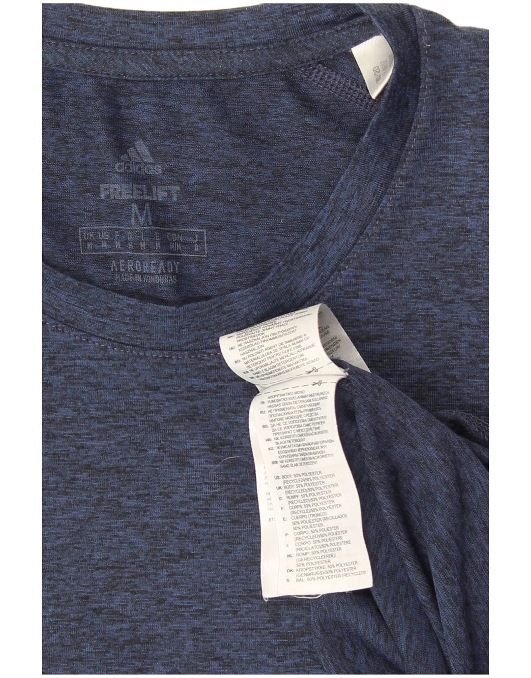 Adidas Ανδρικό T-Shirt Aeroready Top Medium Navy Blue Polyester