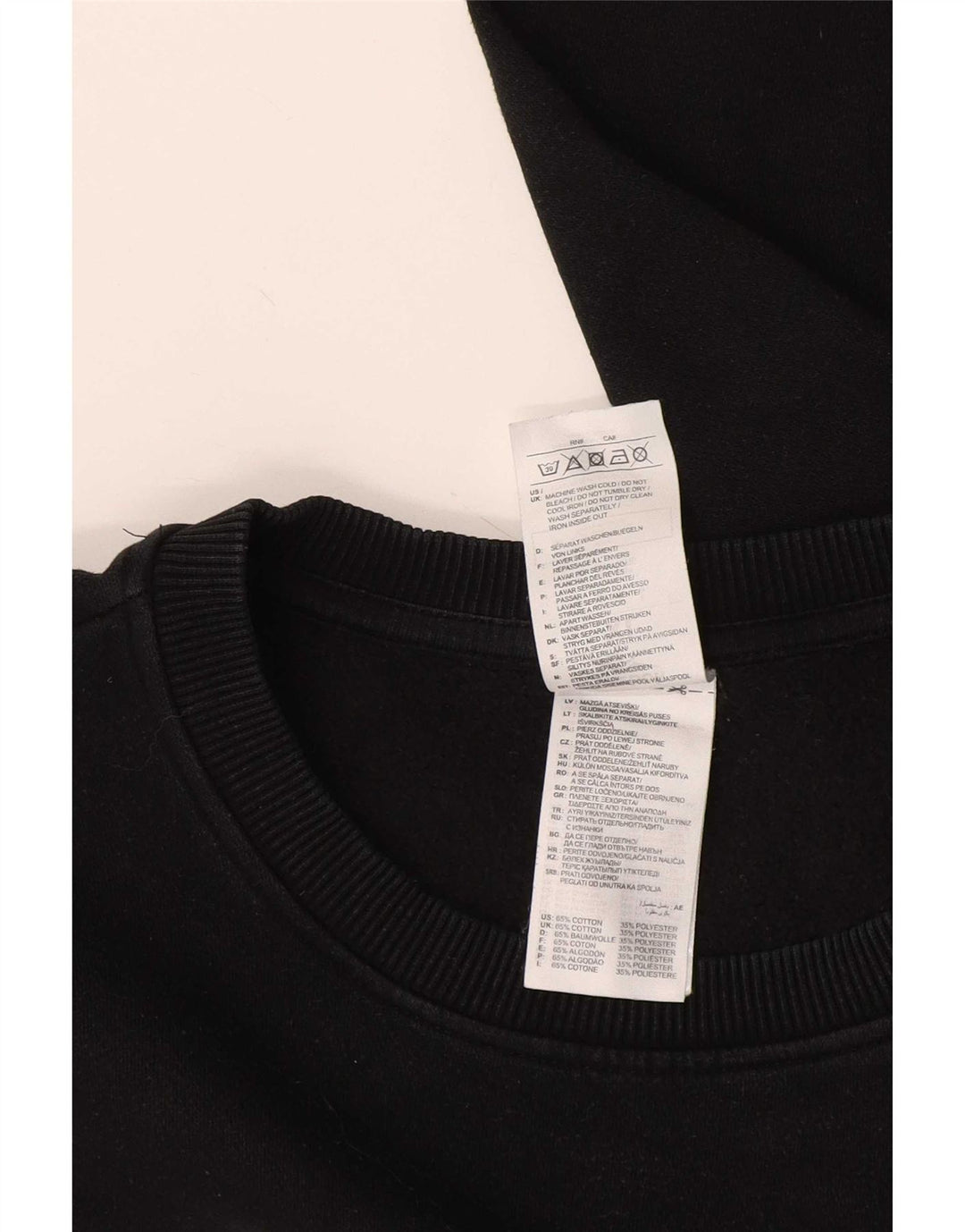 Ανδρικό γραφικό φούτερ Reebok Jumper XL Μαύρο βαμβακερό