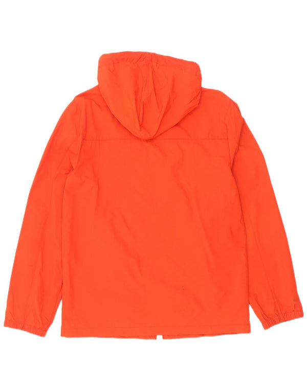 Jack Wills Ανδρικό Μπουφάν με κουκούλα αντιανεμικό UK 36 Small Orange Nylon