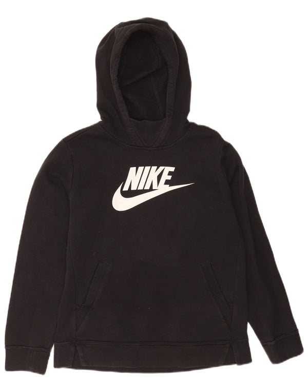 Nike Boys Graphic Standard Fit Hoodie Jumper 12-13 ετών Μεγάλο μαύρο βαμβακερό