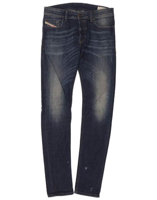Diesel Γυναικείο Sleenker Distressed Slim Skinny Jeans W30 L32 Μπλε βαμβακερό