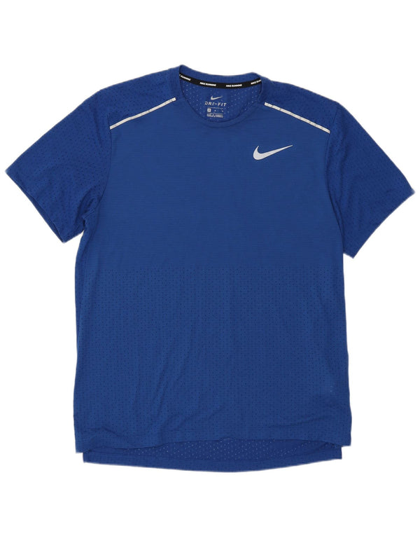 Ανδρικό μπλουζάκι Nike Dri Fit Τοπ μεσαίου μπλε πολυεστέρα