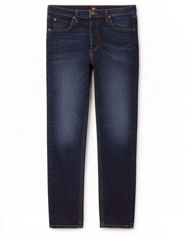Lee Mens Austin Tapered Jeans W34 L32 Navy Blue Cotton