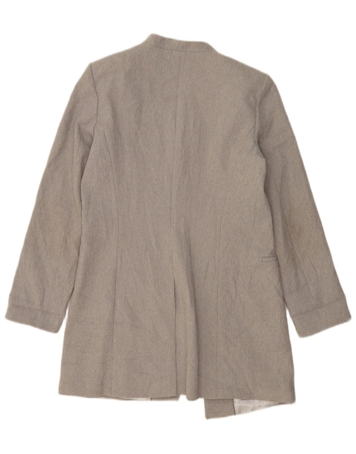 CALVIN KLEIN Γυναικείο Longline Open Blazer Jacket US 12 Large Grey Polyester