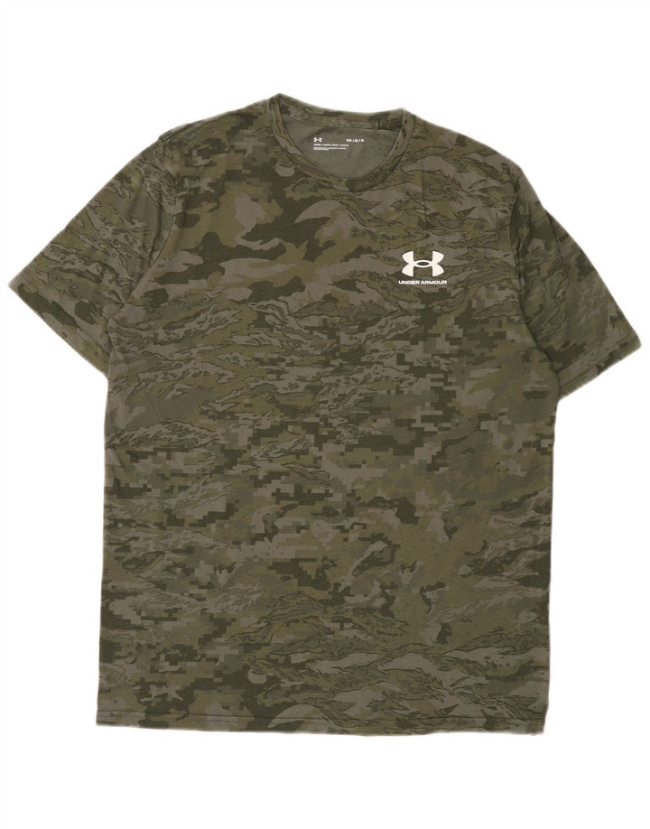 Under Armour Ανδρικό T-Shirt Top Μεσαίο Πράσινο Καμουφλάζ