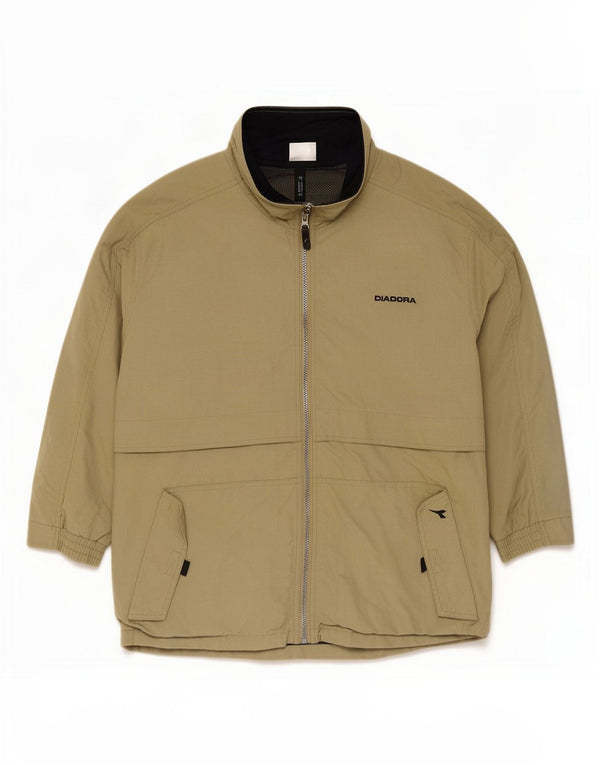 Diadora Ανδρικό μπουφάν βροχής UK 40 Large Khaki Polyamide