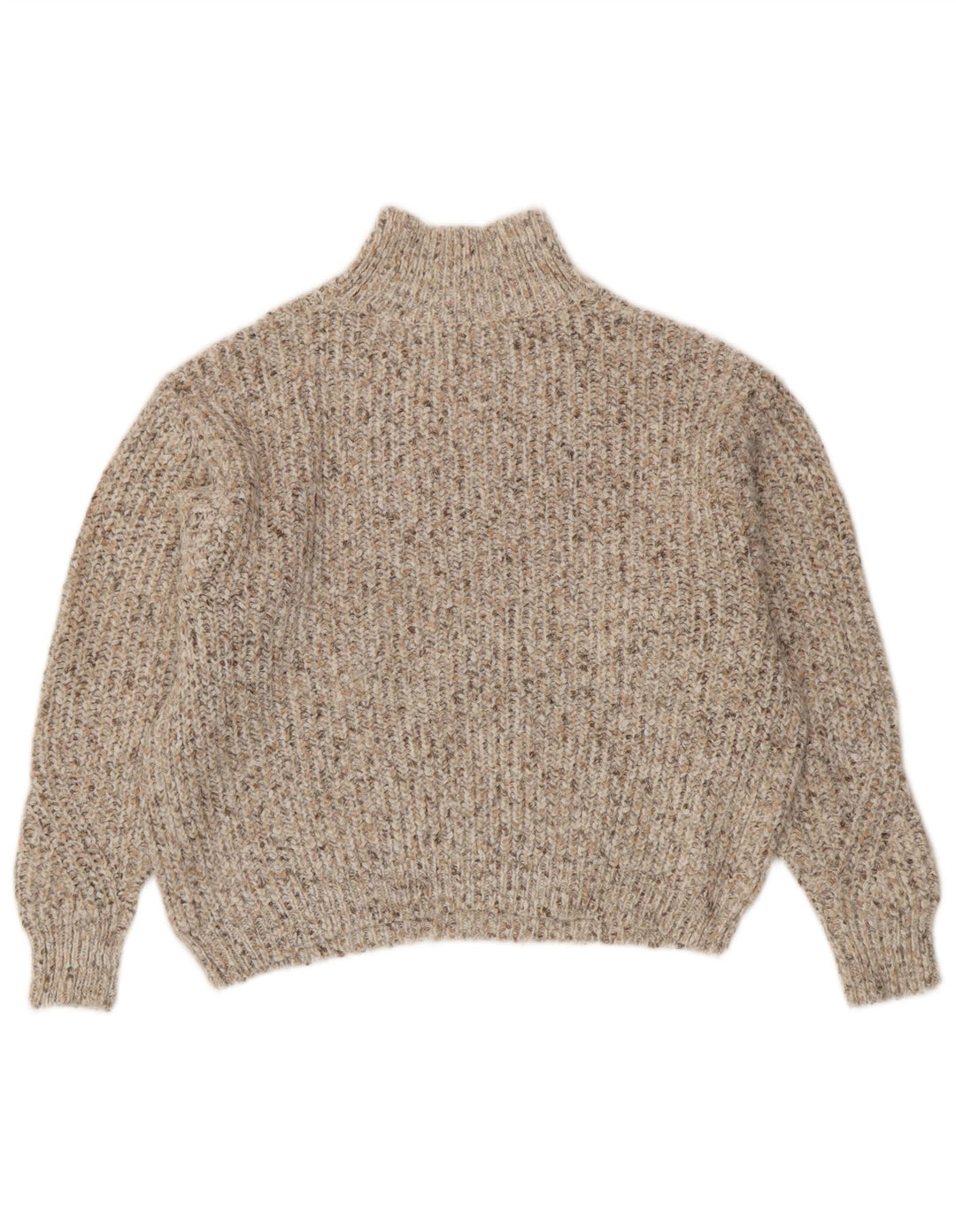 Marks & Spencer Γυναικείο πουλόβερ με λαιμό χελώνα UK 14 Medium Beige