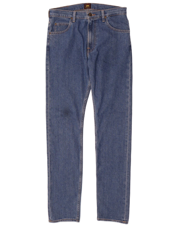 Lee Womens Rider Skinny Jeans W30 L34 Blue Cotton