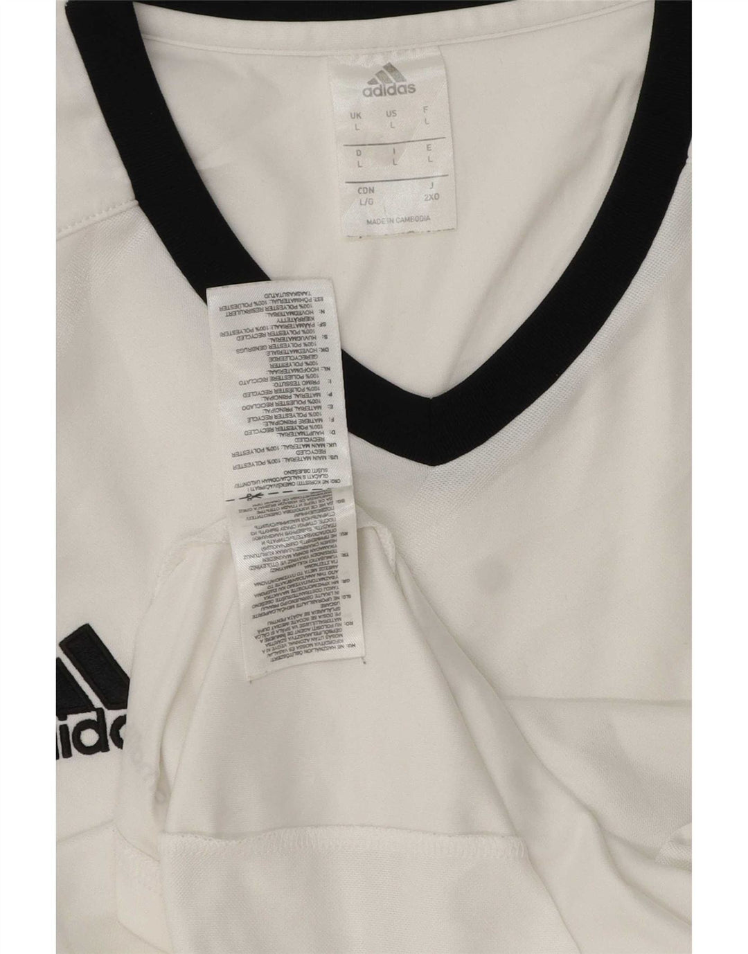 Adidas Ανδρικό T-Shirt Climalite Top Large White Polyester