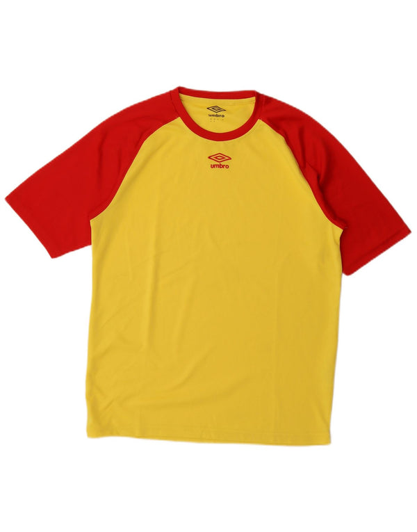 Ανδρικό T-Shirt Umbro Top Medium Yellow Colourblock