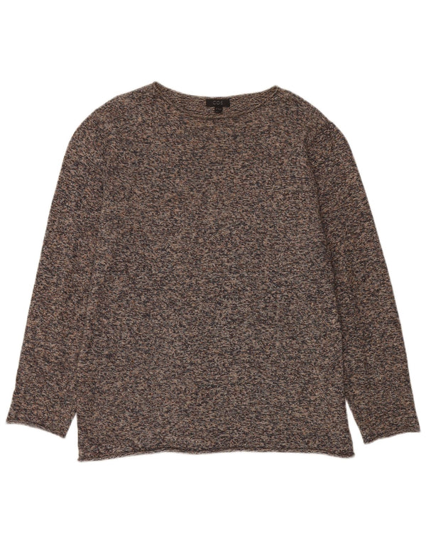 Cos Γυναικείο πουλόβερ με λαιμό σκακιέρα UK 14 μεσαίου καφέ