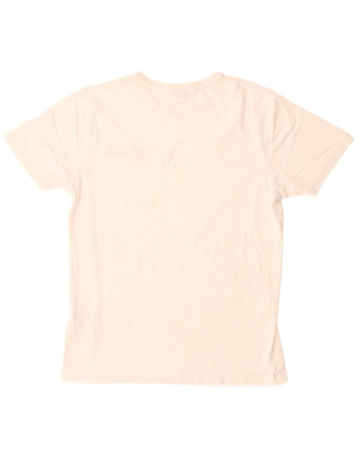 Ανδρικό γραφικό μπλουζάκι Ellesse Top μεγάλο λευκό βαμβακερό