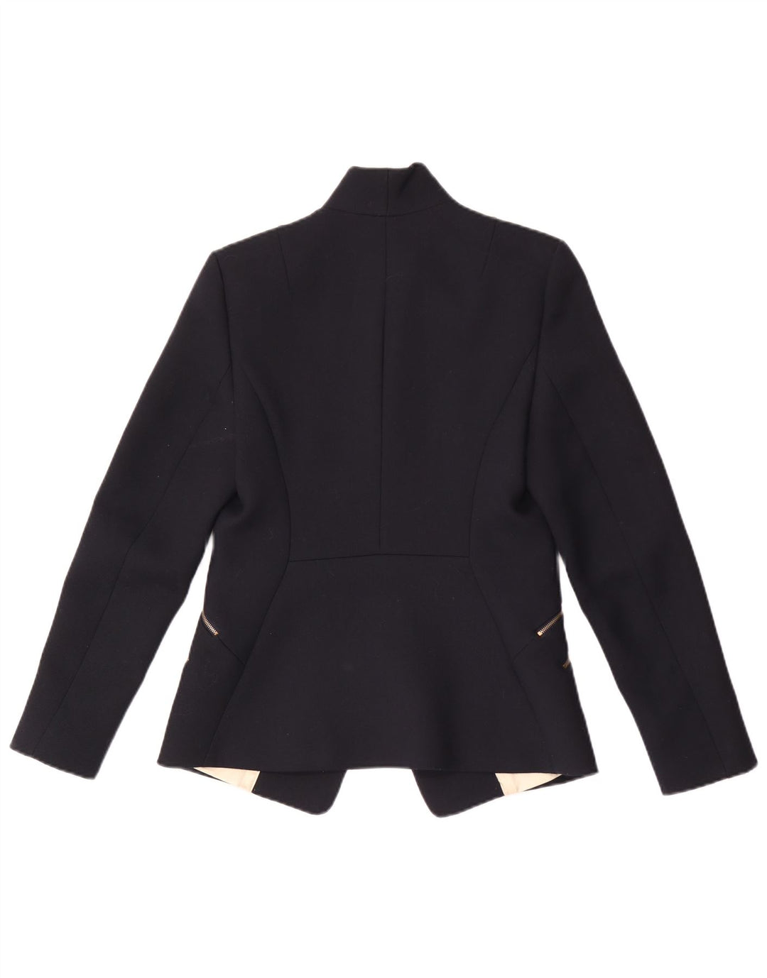Reiss Γυναικείο σακάκι με 1 κουμπί UK 10 Small Navy Blue Polyester