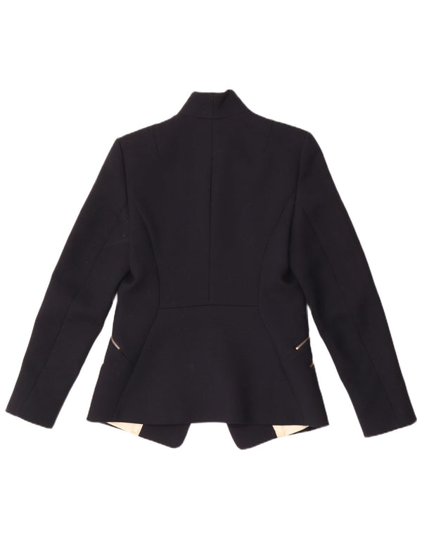 Reiss Γυναικείο σακάκι με 1 κουμπί UK 10 Small Navy Blue Polyester