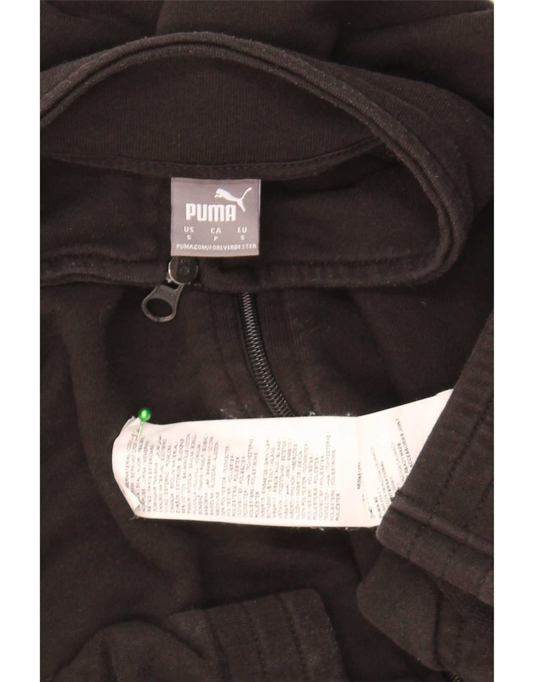 Γυναικεία φόρμα Puma Crop Oversized Top Jacket UK 10 Small Black Cotton