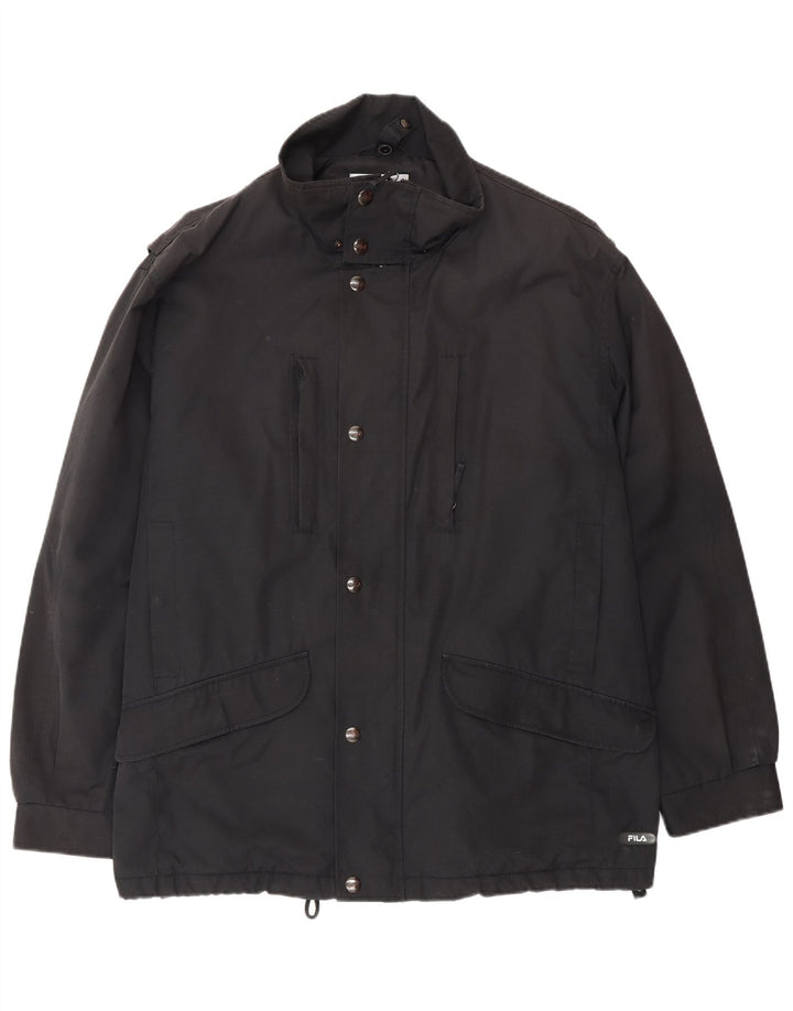 Ανδρικό Αντιανεμικό Μπουφάν Fila IT 50 Large Black Polyester