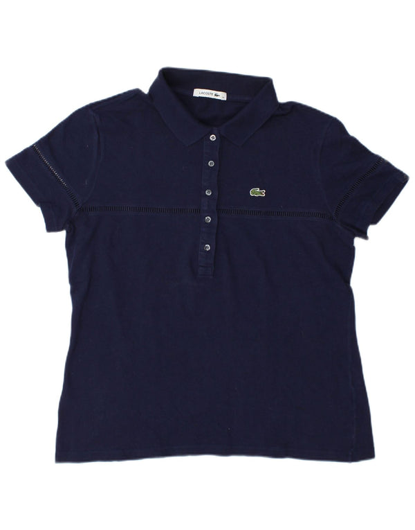 Γυναικείο μπλουζάκι πόλο Lacoste νούμερο 46 XL Navy Blue βαμβακερό